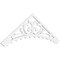 Ekena Millwork Pitch Genova Architectural Grade PVC Gable Pediment, 60"W x 20"H x 1"P (8/12) GPP060X020X100GEN - alternate 1